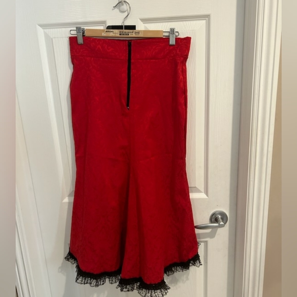 Steampunk Brocade Asymmetrical skirt - Picture 2 of 6